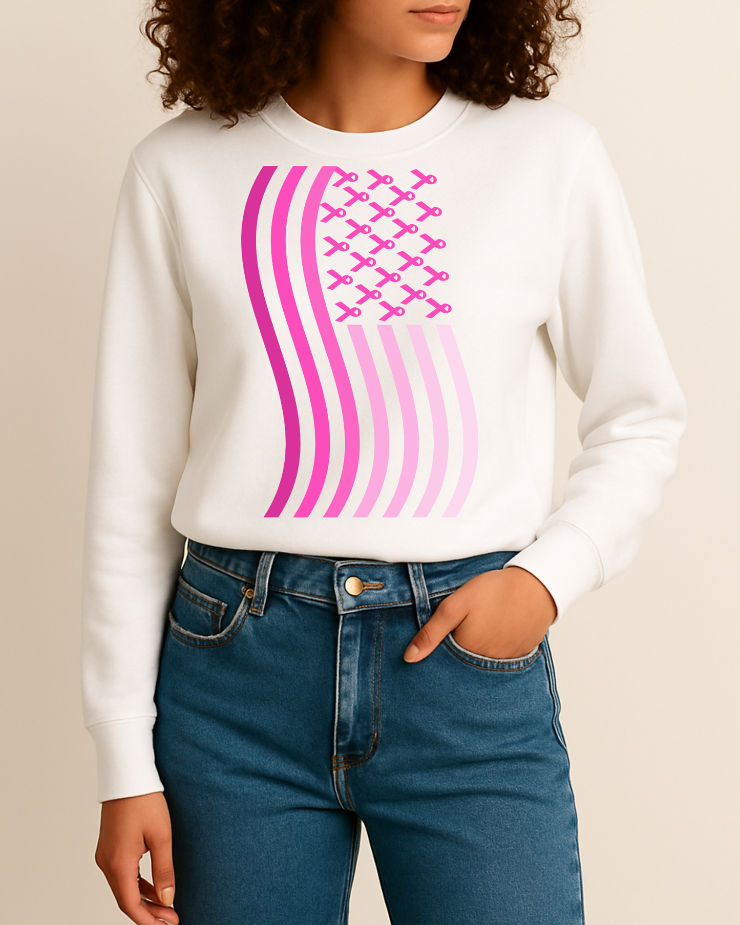 Breast Cancer Ribbon Flag Apparel